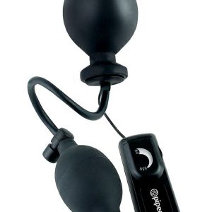 Inflatable 4.5″ Butt Plug With Remote Anal Toys Black