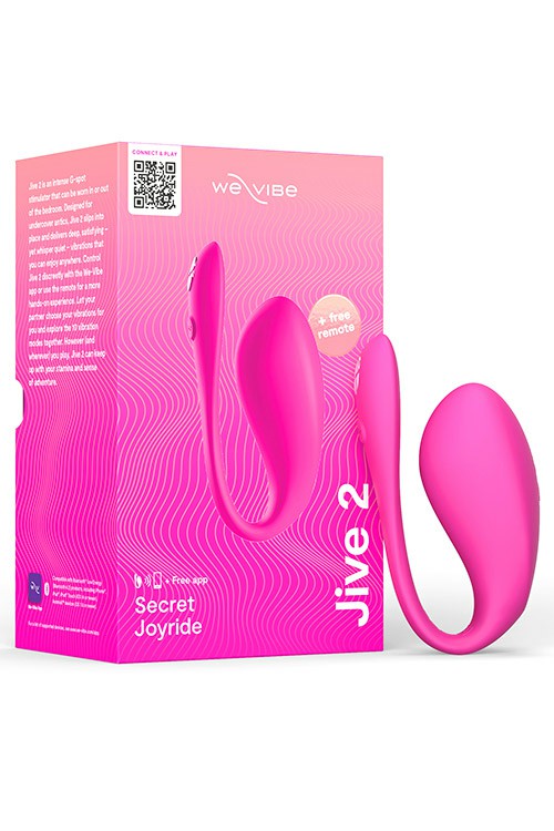 Jive 2 App & Remote Controlled 4.1″ Wearable Egg Vibrator Vibrating Eggs Pink