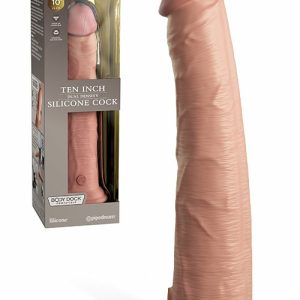 King Cock Elite Dual Density 10″ Silicone Dildo Dildos Light