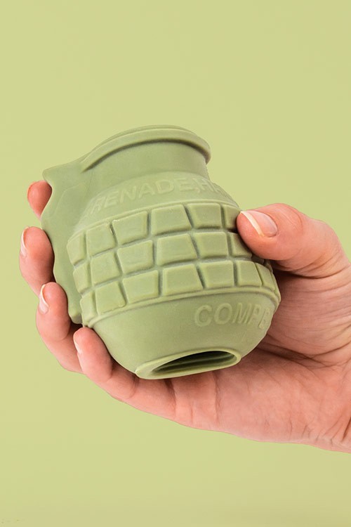 La Bomba 3.2″ Vibrating Grenade Novelty Stroker Vibrating Masturbators Green