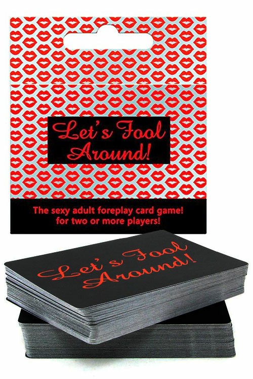 Lets Fool Around! Card Game Couples Toys Black/Red