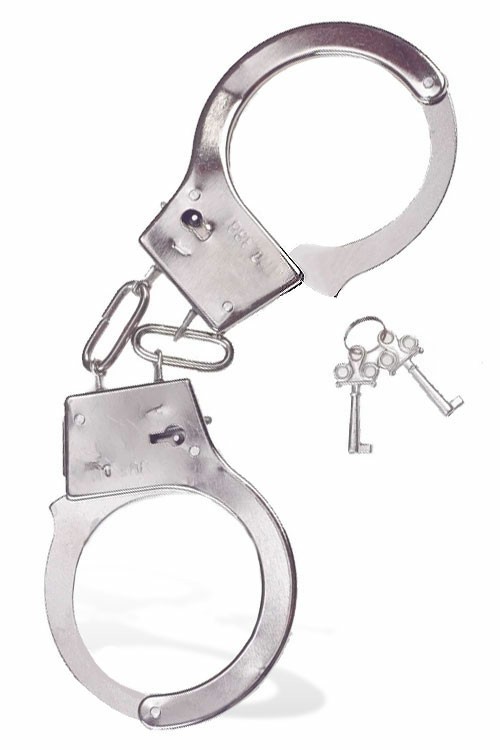 Limited Edition Metal Handcuffs Bondage Silver