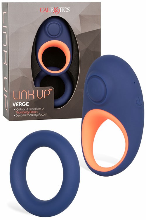 Link Up Verge Thumping Couples Ring With Bonus Silicone Ring Couples Rings Multi