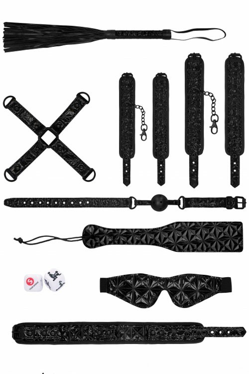 Luxury Bondage Kit (10 Pce) Bondage Black