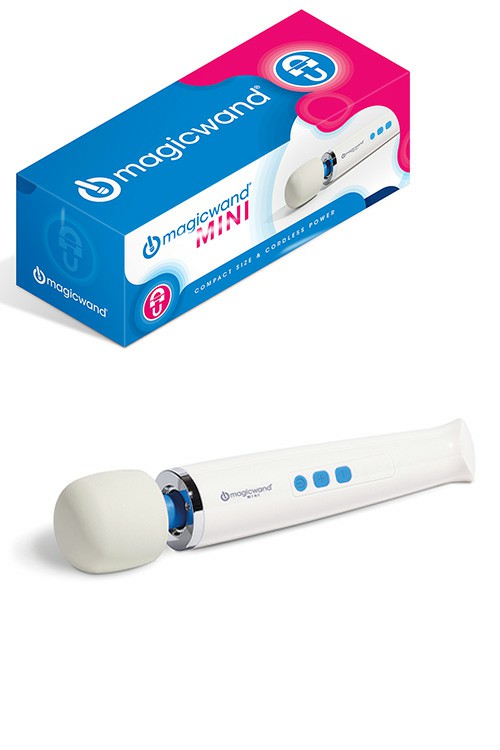 Mini 9.6″ Rechargeable Wand Massager Vibrators White