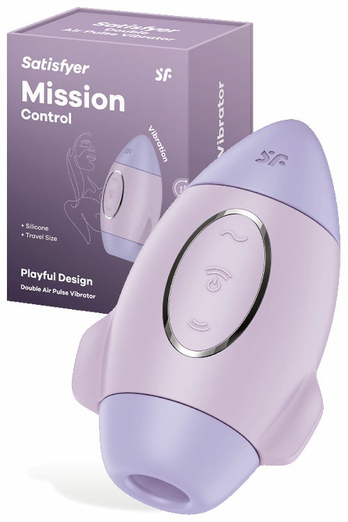 Mission Control 3.9″ Air Pulse Clitoral Vibrator Clitoral Vibrators Blue