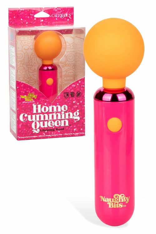 Naughty Bits Home Cumming Queen 6.5″ Vibrating Wand Vibrators Multi