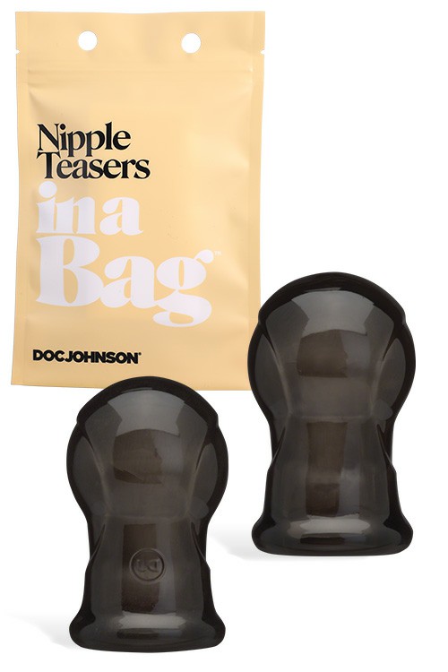 Nipple Teasers In A Bag 1.75″ Nipple Suckers Bondage Black