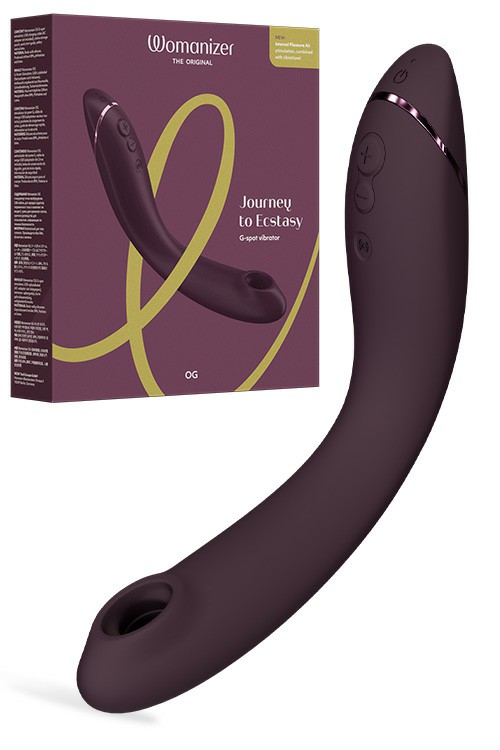 Og 6.9″ Pleasure Air Stimulation G Spot Vibrator G-Spot Vibrators Dark Grey