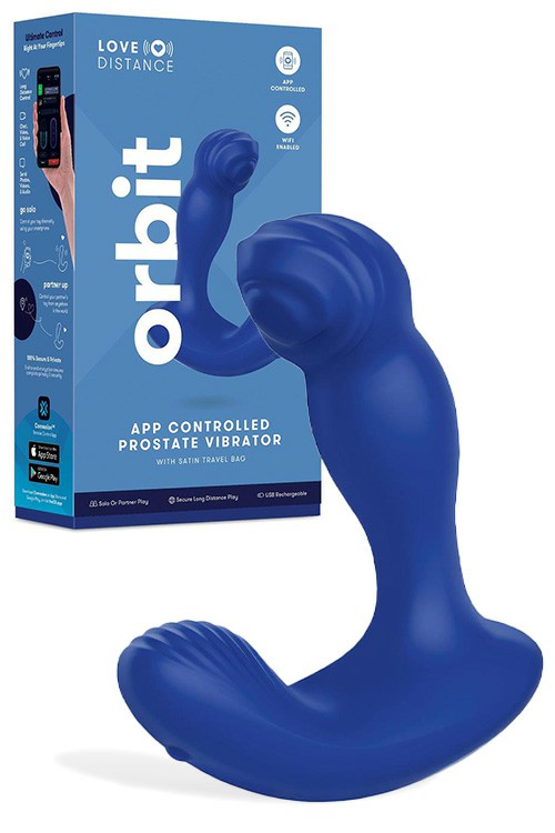 Orbit 4.6″ App Controlled Prostate Massager Prostate Massagers Blue