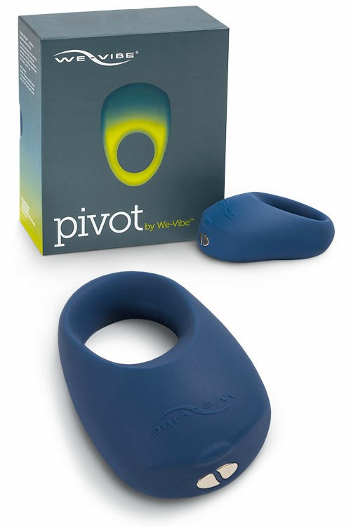 Pivot 2.8″ App Controlled Vibrating Couple’s Ring Couples Rings Blue