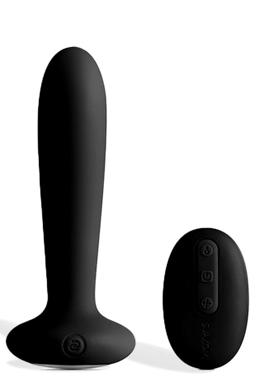 Primo Remote Controlled 4.7″ Warming Anal Stimulator Dildos Black