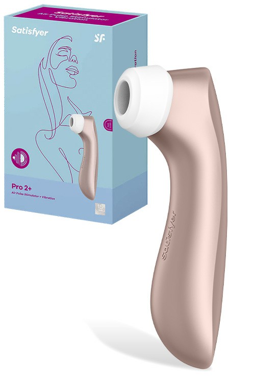 Pro 2 Gen 2 Plus 6.5″ Air Pulse & Vibrating Clitoral Stimulator Clitoral Vibrators Rose Gold