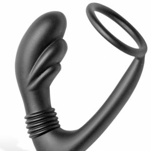 Prostate Massager With Cock Ring Prostate Massagers Black