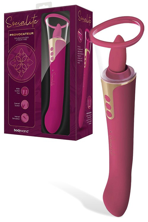 Provocateur 10.5″ Dual Ended Lingus Vibe G-Spot Vibrators Merlot