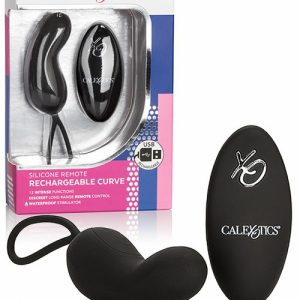 Rechargeable Curve Remote Controlled 3” Wearable Vibrator Vibrating Eggs Black