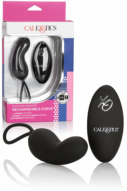 Rechargeable Curve Remote Controlled 3” Wearable Vibrator Vibrating Eggs Black