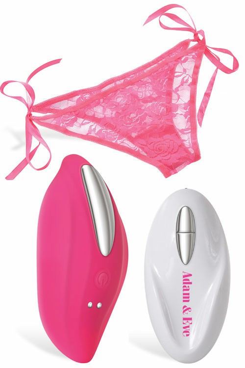 Remote Controlled Side Tie Panty Vibrator Vibrating Panties Pink