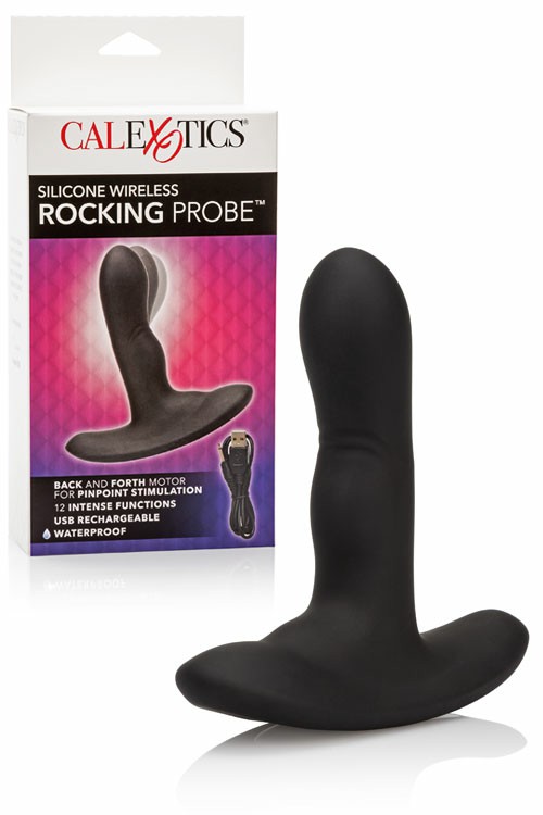 Rocking Dual Motor 3.5″ Butt Plug Anal Toys Black