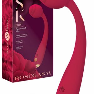 Rosegasm Stem 8.25″ Flexible G Spot Vibrator G-Spot Vibrators Red