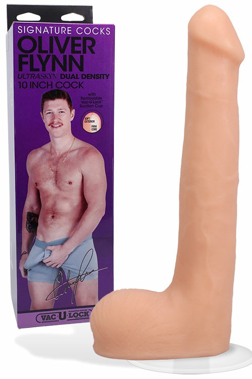 Signature Cocks Oliver Flynn 10″ Realistic Dildo With Suction Cup Dildos Flesh