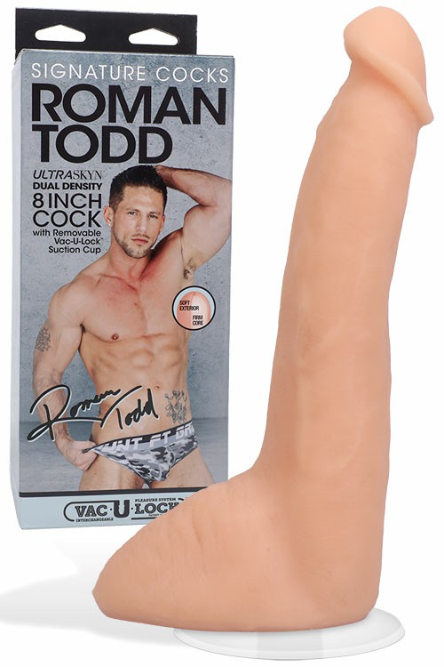 Signature Cocks Roman Todd 8″ Realistic Dildo With Suction Cup Dildos Flesh