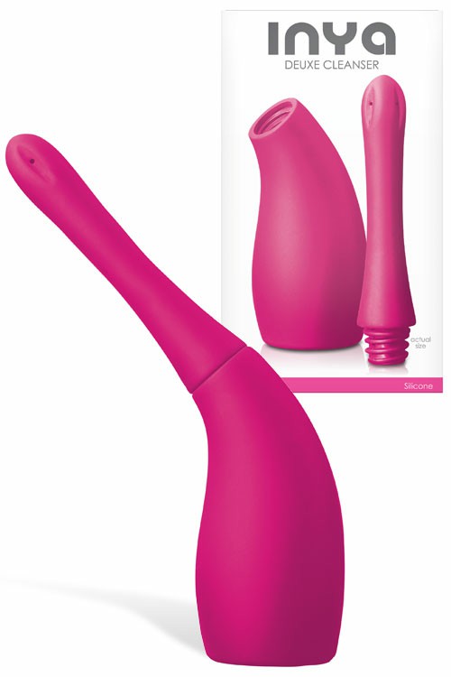 Silicone Anal Douche With Flexible Nozzle Anal Toys Pink