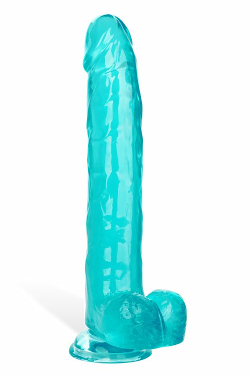 Size Queen 10″ Flexible Dildo Dildos Blue