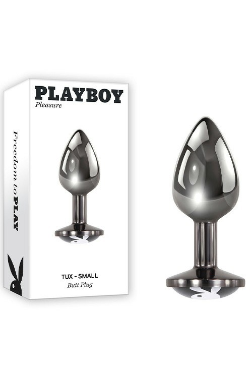 Small Tux 2.9″ Metal Butt Plug Anal Toys Steel