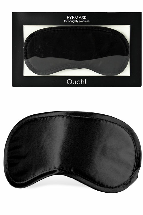 Soft Satin Eye Mask Blindfolds & Hoods Black