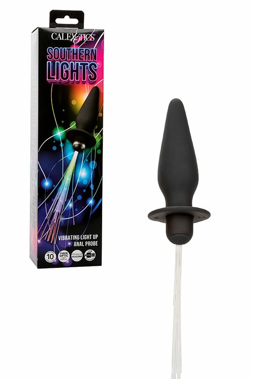 Southern Lights 4.5″ Vibrating Light Up Anal Probe Anal Toys Black