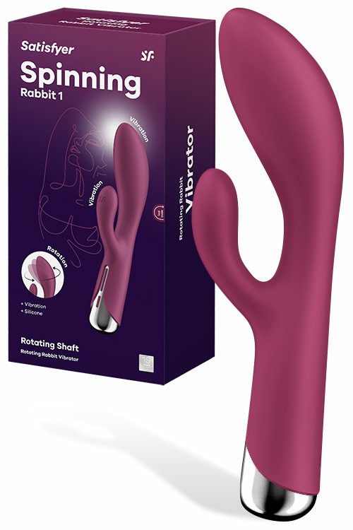 Spinning Rabbit 1 Rotating 7.9″ Rabbit Vibrator Rabbit Vibrators Navy