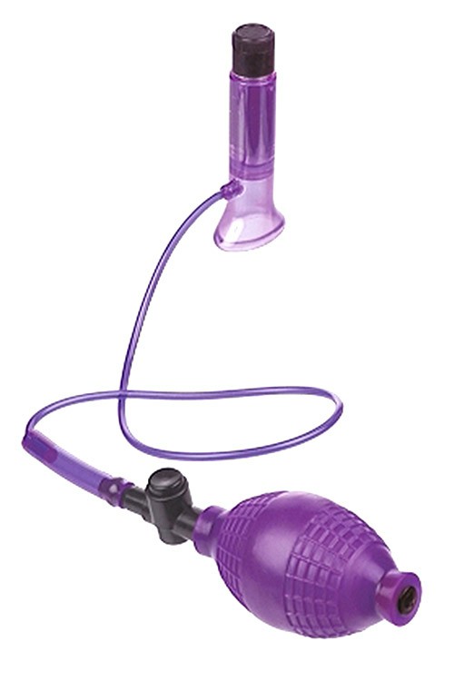 Super Sucker Vibrating Clitoris Pump Clitoral Vibrators Purple