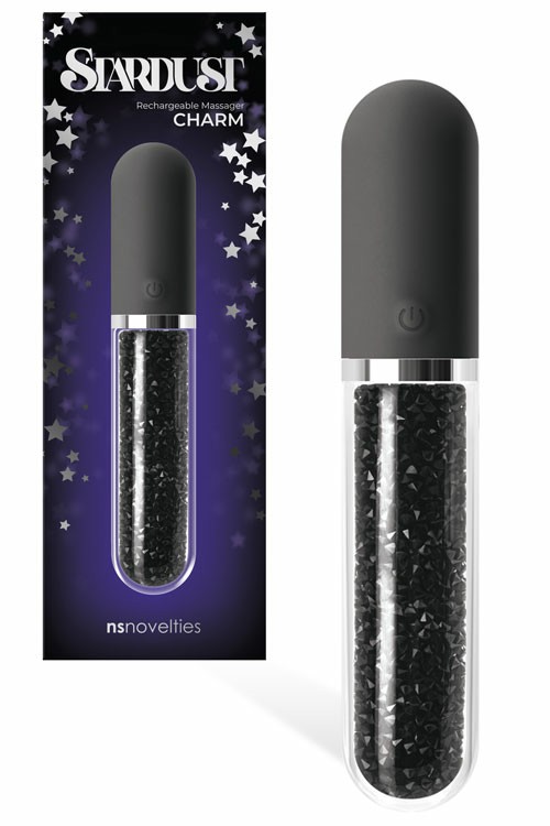 Swarovski Crystal & Glass 6.6″ Classic Vibrator Classic Vibrators Black