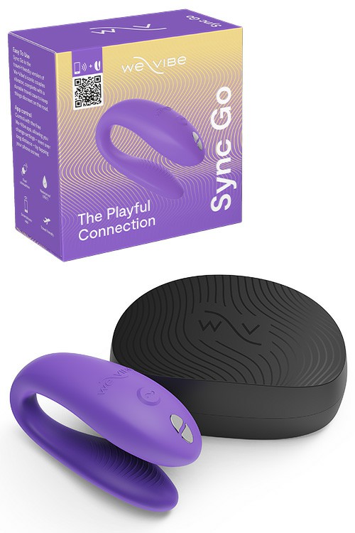 Sync Go App Controlled 3″ Travel Couples Vibrator Couples Toys Purple