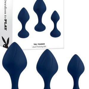 Tail Trainer 3 Piece Butt Plug Set Anal Toys Navy