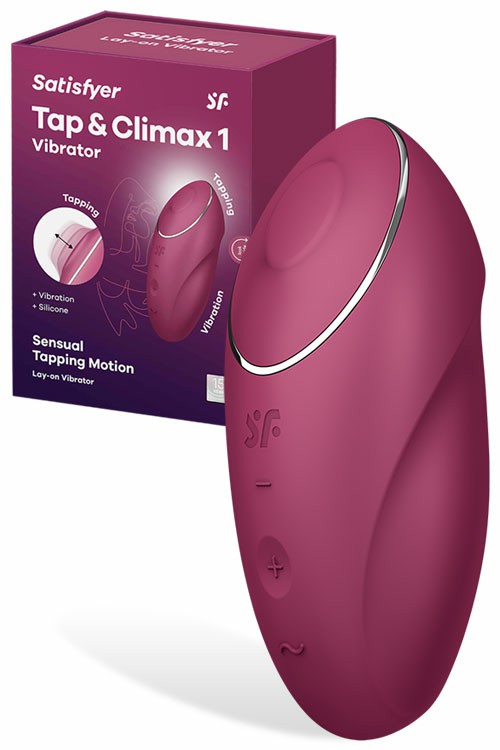 Tap & Climax 1 Sensual 4.3″ Tapping Lay On Vibrator Clitoral Vibrators Blue