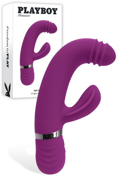 Tap That 6.5″ Tapping Rabbit Vibrator Rabbit Vibrators Dark Pink