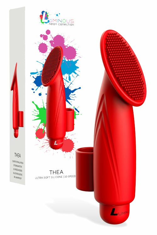 Thea 4.53″ 10 Speed Bullet Vibrator Bullet Vibrators Red