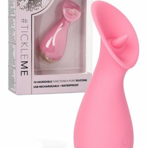 Tickle Me 4.5″ Silicone Clitoral Vibrator Clitoral Vibrators Pink