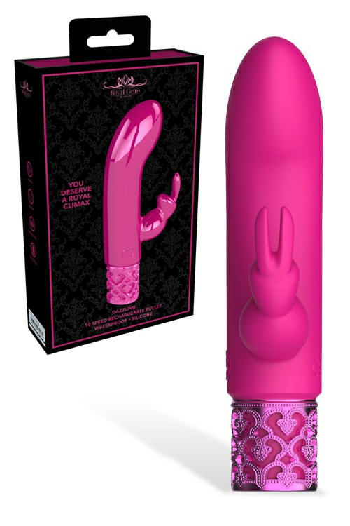 Toys 4.7″ Royal Gems Dazzling Bullet Vibrator Bullet Vibrators Pink