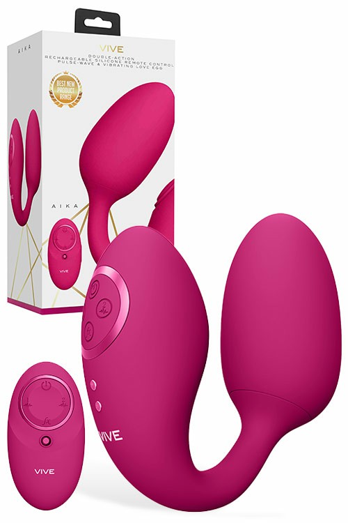 Toys Aika Vibrating & Thumping Silicone Eggs Vibrating Eggs Pink