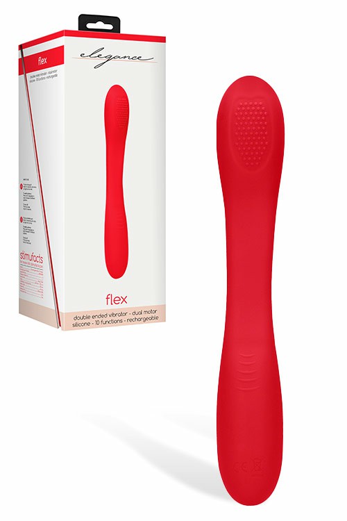 Toys Flex Double Ended Vibrator G-Spot Vibrators Red