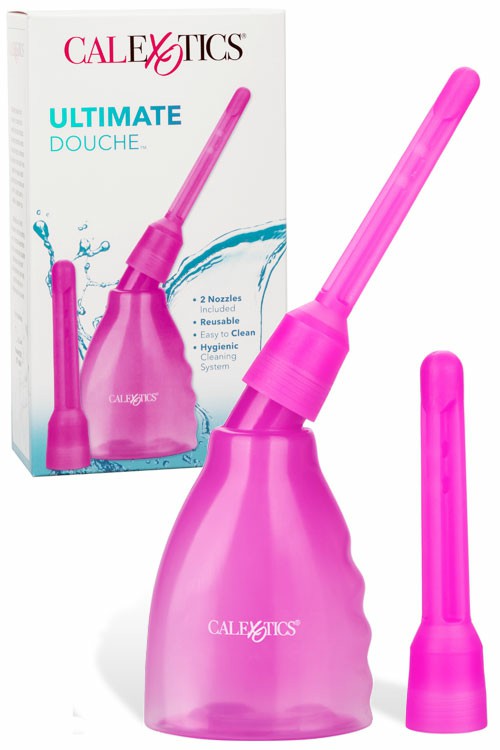 Ultimate Douche 160Ml Anal Douche With 2 Interchangeable Nozzles Anal Toys Pink