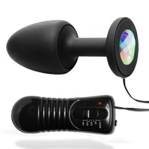 Vibrating 4.5″ Butt Plug With Remote Anal Toys Black