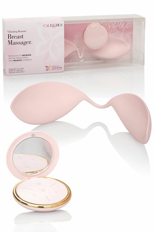 Vibrating Remote Controlled Breast Massager Vibrators Pink