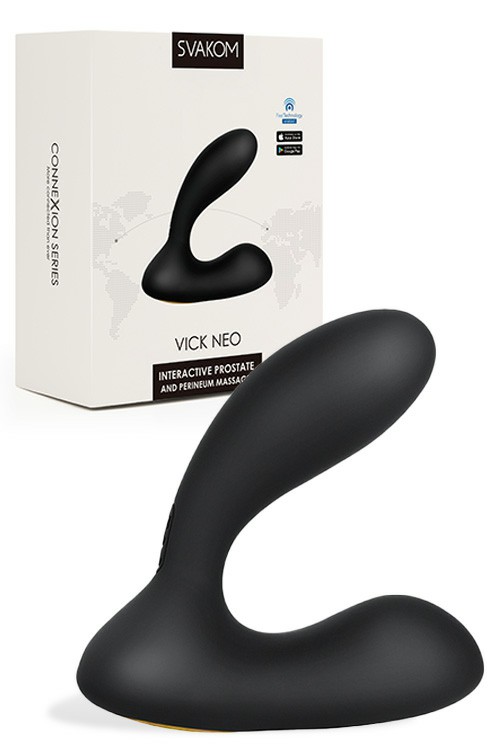 Vick Neo App Controlled 3.6″ Interactive Prostate Massager Prostate Massagers Black