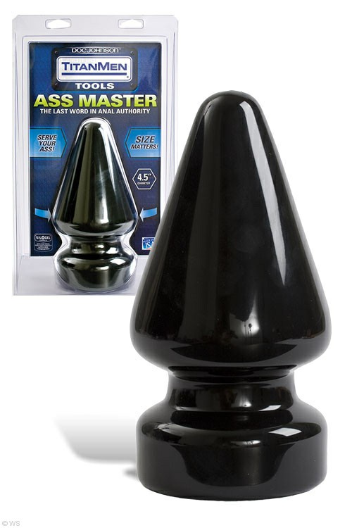 Xl Glossy 9″ Butt Plug Anal Toys Black