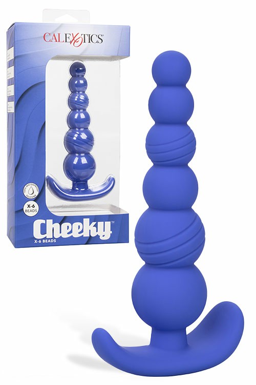 5″ Cheeky X6 Booty Beads Anal Balls & Beads Blue