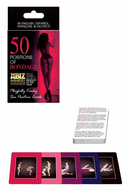 50 Positions Of Bondage Card Game Couples Toys